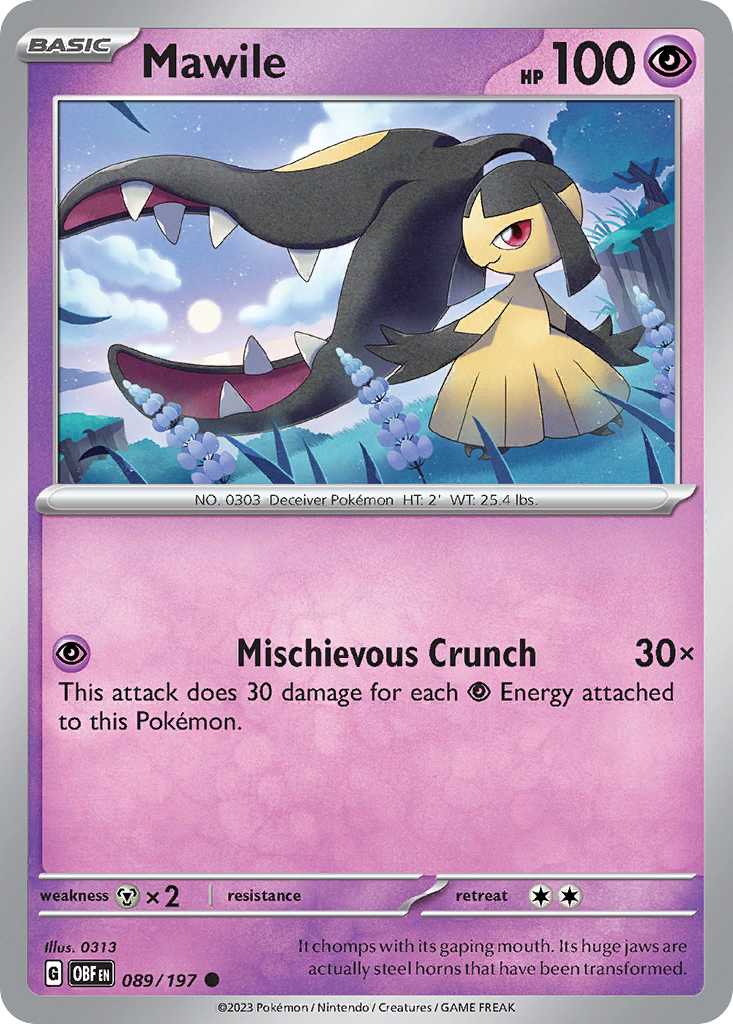 Obsidian Flames Mawile #89/197